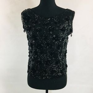 VINTAGE made forGIMBLE black sequin size Medium 38